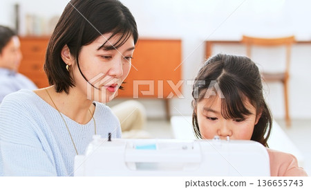 家庭對話縫紉機圖片 136655743