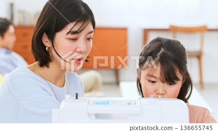 家庭對話縫紉機圖片 136655745