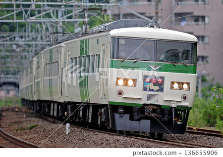 東海道線 真鶴 JR 東日本 185 系 A8 編組（大宮）大通子 136655906