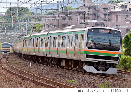 東海道本線 真鶴 JR東日本 E231系列 1000系列 U105(大山) 東海道本線 真鶴 JR東日本 E231系列 1000系列 U105(大山) 136655924