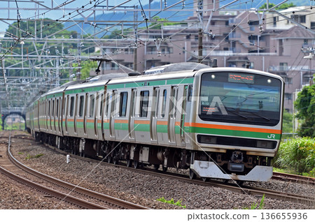 東海道本線 真鶴 JR東日本 E231系列 1000系列 K-13列車（神津） 136655936