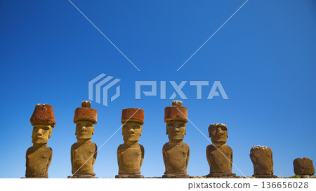 Statues on Easter Island Statues on Easter Island 136656028