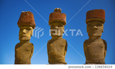 Statues on Easter Island 136656029