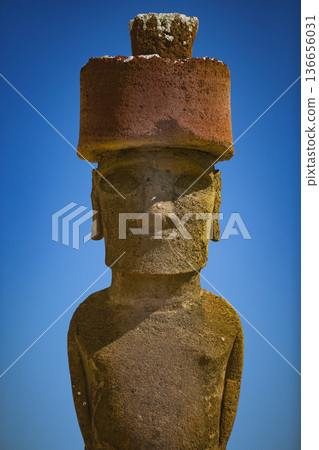 Statues on Easter Island Statues on Easter Island 136656031