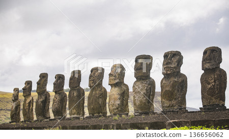 Statues on Easter Island Statues on Easter Island 136656062