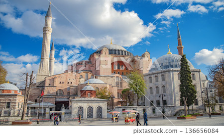 The Great Mosque of Hagia Sophia in Istanbul The Great Mosque of Hagia Sophia in Istanbul 136656084
