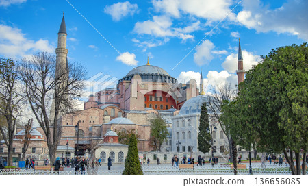 The Great Mosque of Hagia Sophia in Istanbul 136656085