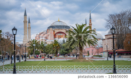 The Great Mosque of Hagia Sophia in Istanbul The Great Mosque of Hagia Sophia in Istanbul 136656090