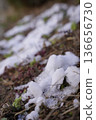 Snow remaining on the ground 136656730