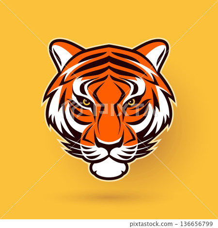 Tiger Mascot Logo Tiger Mascot Logo 136656799