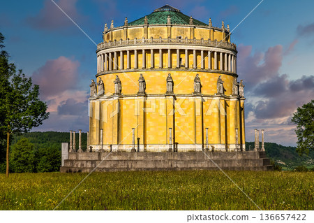 The Befreiungshalle, Liberation Hall is a Neoclassical monument on the Michelsberg hill above the town of Kelheim,, Germany The Befreiungshalle, Liberation Hall is a Neoclassical monument on the Michelsberg hill above the town of Kelheim,, Germany 136657422