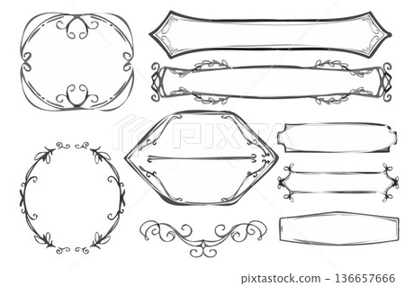 Horizontal, two-row curved frameset Horizontal, two-row curved frameset 136657666