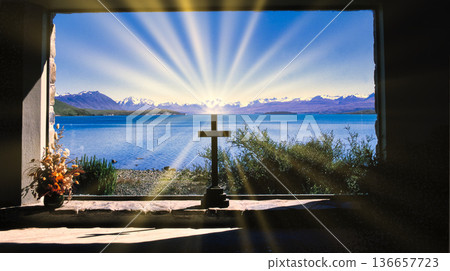 Church of the Good Shepherd on Lake Tekapo 136657723