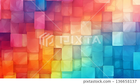 Vibrant Geometric Shapes Creating a Kaleidoscope of Colors in Abstract Design Vibrant Geometric Shapes Creating a Kaleidoscope of Colors in Abstract Design 136658137