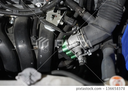 Car engine intake Car engine intake 136658378