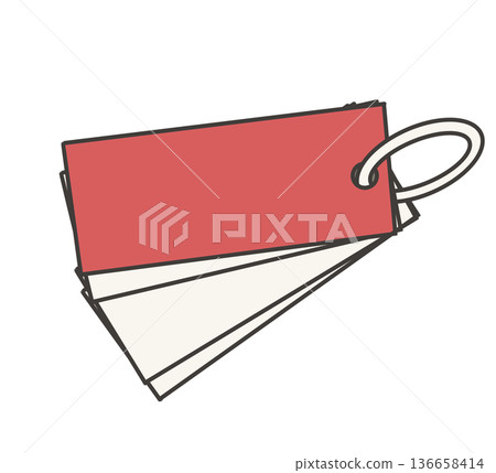 Illustration of a red vocabulary book Illustration of a red vocabulary book 136658414