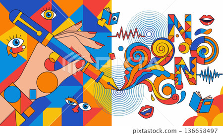 Creative Writing Illustration Creative Writing Illustration 136658497