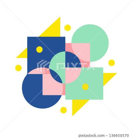 Abstract Geometric Composition Abstract Geometric Composition 136658570
