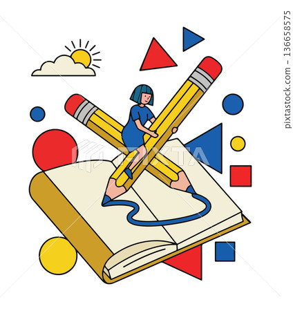 Creative Learning Illustration Creative Learning Illustration 136658575