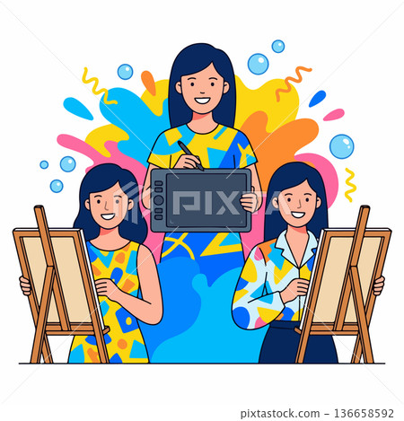 Art Class with Digital and Traditional Painting Art Class with Digital and Traditional Painting 136658592