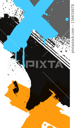 Abstract Graffiti Paint Splashes Background Abstract Graffiti Paint Splashes Background 136658878