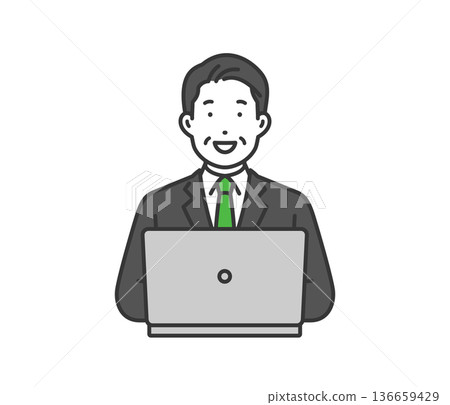 Work on a computer, CEO Work on a computer, CEO 136659429