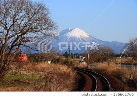Mount Oyama and the Sakai Line 136661766