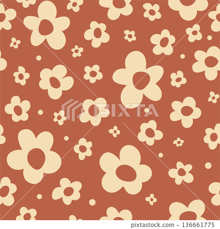 doodle floral pattern doodle floral pattern 136661775