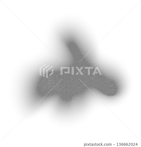 Gray blob blurred gradient noise gradation, abstract watercolor blur spot shape, grainy monochrome vector design element Gray blob blurred gradient noise gradation, abstract watercolor blur spot shape, grainy monochrome vector design element 136662024