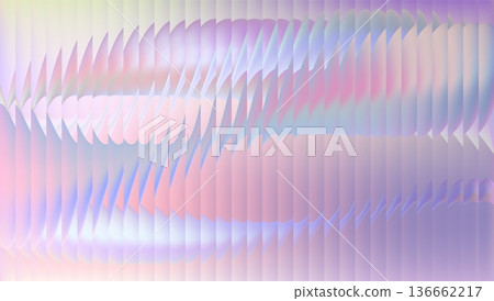 Ribbed glass with holographic wavy pattern 3D...-插圖素材 [136662217] - PIXTA圖庫