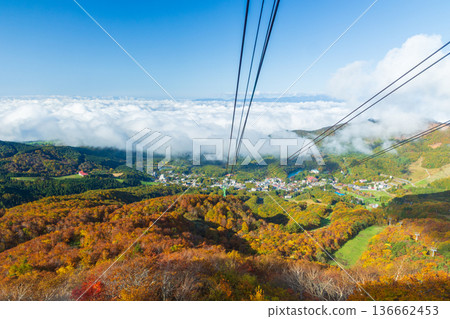 Autumn in Yamagata Zao - View of autumn leaves from the Zao Central Ropeway 136662453