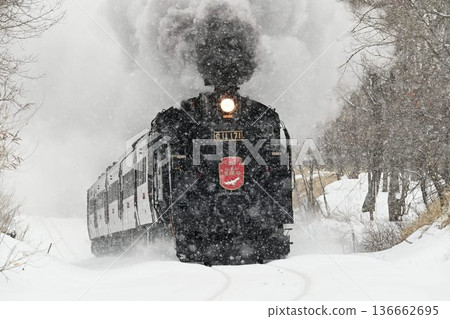 千茂本線,東治茅沼,雪,蒸氣機車疾馳 千茂本線,東治茅沼,雪,蒸氣機車疾馳 136662695