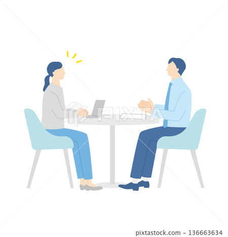 商務人士進行諮詢和訪談 136663634