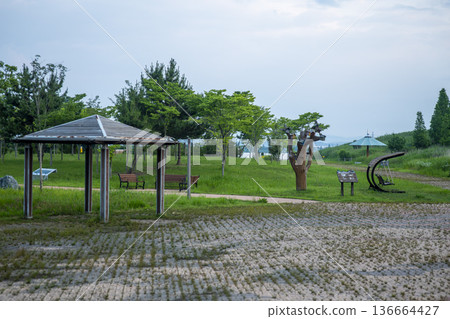 Bicycle path along the Geumgang River Bicycle path along the Geumgang River 136664427