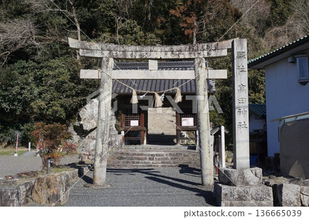 以鬥花團聞名的高田神社位於岡山縣真庭市勝山 136665039