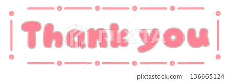 用粉紅色手寫的「謝謝」——表達感激之情的實用材料 136665124