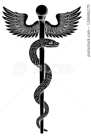 Rod of Asclepius Caduceus Medical Doctor Symbol Rod of Asclepius Caduceus Medical Doctor Symbol 136666270