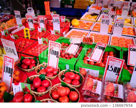 Kochi City Sunday Market Street Market Blue Sky Market Vegetables and Fruits Kochi City Sunday Market Street Market Blue Sky Market Vegetables and Fruits 136667656
