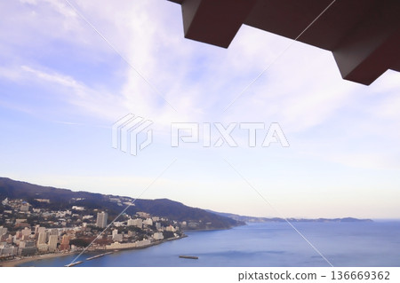 Atami city seen from Atami Castle 136669362