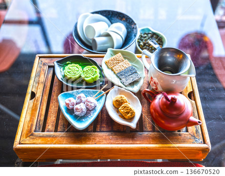 九份阿妹茶館的茶和甜點 136670520