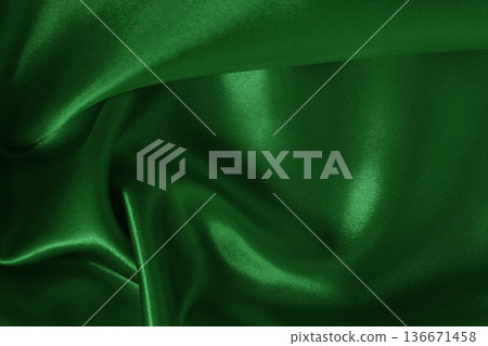 Dark green fabric cloth texture for background and design art work, beautiful crumpled pattern of silk or linen. Dark green fabric cloth texture for background and design art work, beautiful crumpled pattern of silk or linen. 136671458