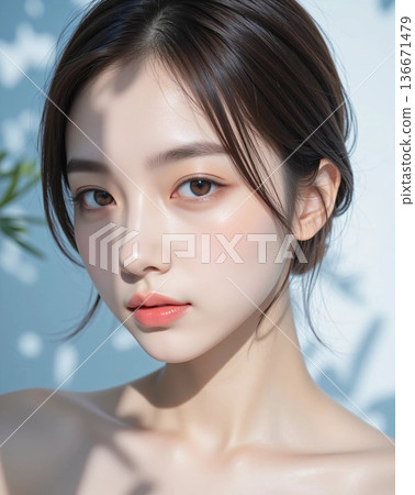 Beautiful woman beauty image 136671479