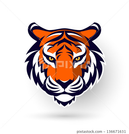Tiger Mascot Logo Tiger Mascot Logo 136671631