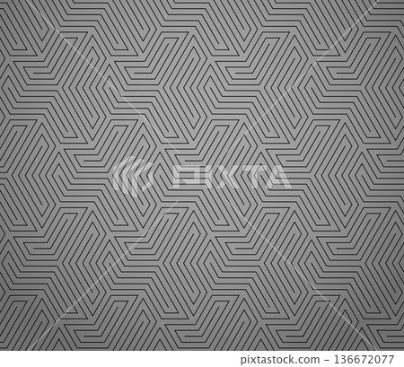 Abstract geometric pattern with stripes, lines. Seamless vector background. Gray and black ornament. Simple lattice graphic design Abstract geometric pattern with stripes, lines. Seamless vector background. Gray and black ornament. Simple lattice graphic design 136672077