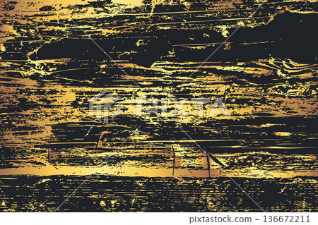 Grunge Golden Wooden Plank Background Grunge Golden Wooden Plank Background 136672211