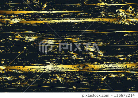 Grunge Golden Wooden Plank Background Grunge Golden Wooden Plank Background 136672214
