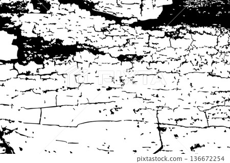 Grunge Cracked Wood Texture Black and White Grunge Cracked Wood Texture Black and White 136672254