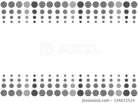 單色日式圖案點狀背景 136672524