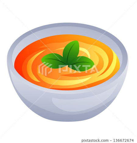 gazpacho tomato soup food icon gazpacho tomato soup food icon 136672674