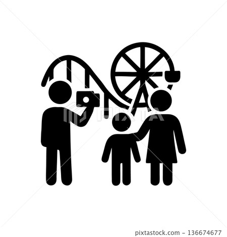 Family Vacation Memory Photography Icon 136674677